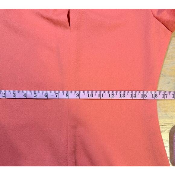 Vintage 60s 70s Maxi Gown Dress Sz M Coral Pink Gold Trim Retro Glam Angels Cher - Picture 6 of 9